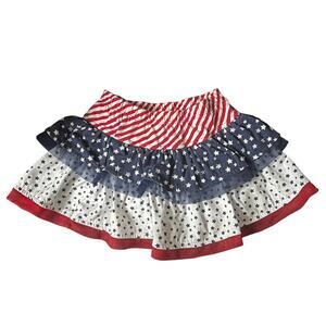 Garanimals Patriotic Toddler Girls Ruffle Skirt Size 2T